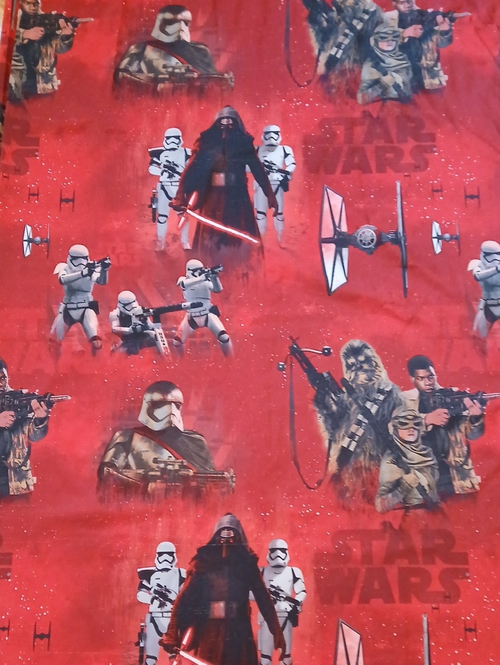 Star Wars Red Force Awakens Twin Size Flat Sheet Kylo Ren